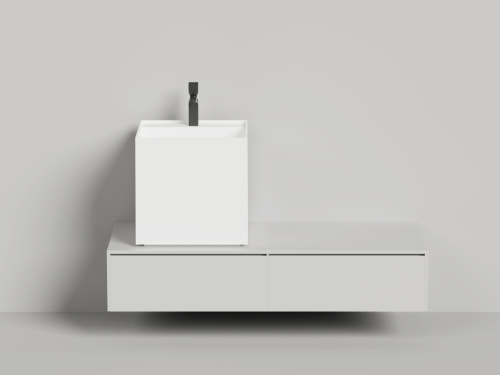 Раковина из искусственного камня S-Stone Salini ARMONIA 130523TMF 50х50 накладная цвет мультиколор